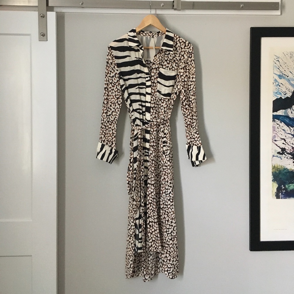 Next/Mix Animal Print Dress - Size 8 US; Size 10 UK